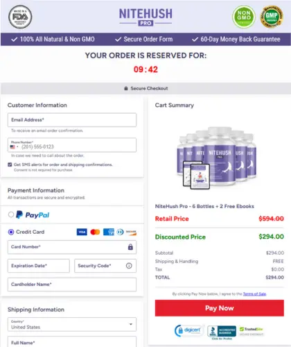 Buy NiteHush Pro Supplement on the official NiteHush Pro website, secure your order with NiteHush Pro checkout, read NiteHush Pro reviews and get NiteHush Pro now